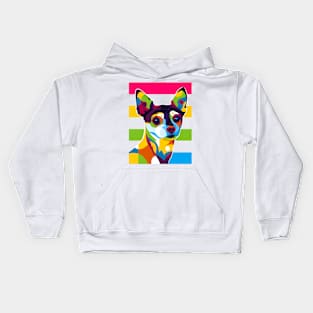 Colorful Chihuahua Dog Kids Hoodie